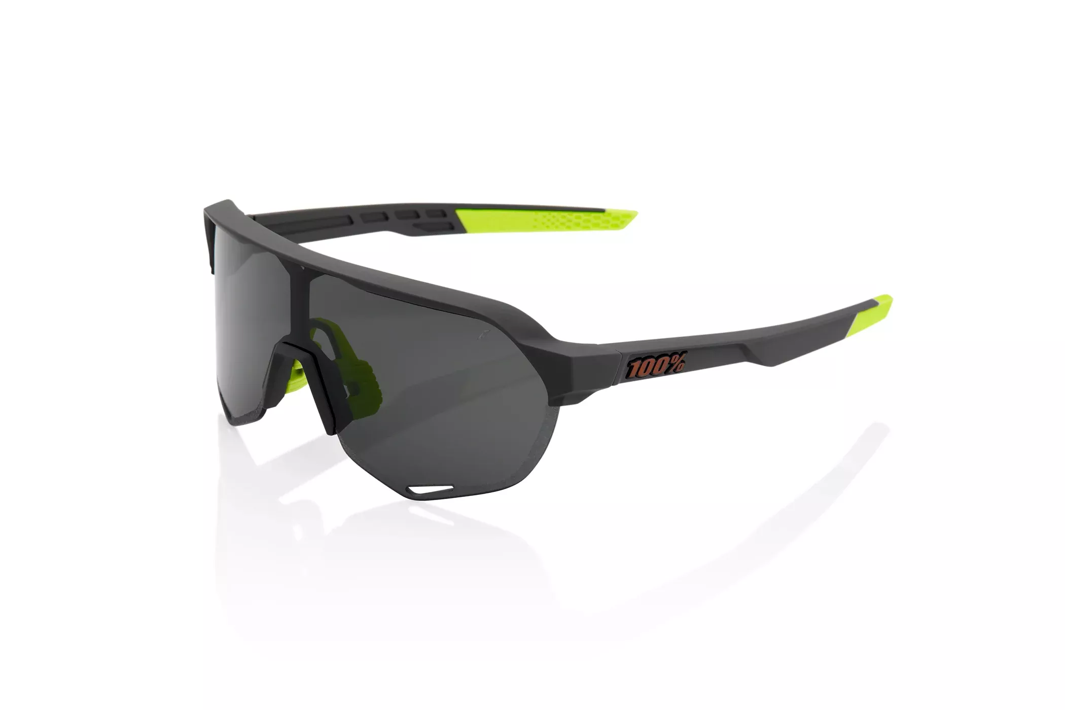 100% S2 Sunglasses Soft Tact Cool Grey