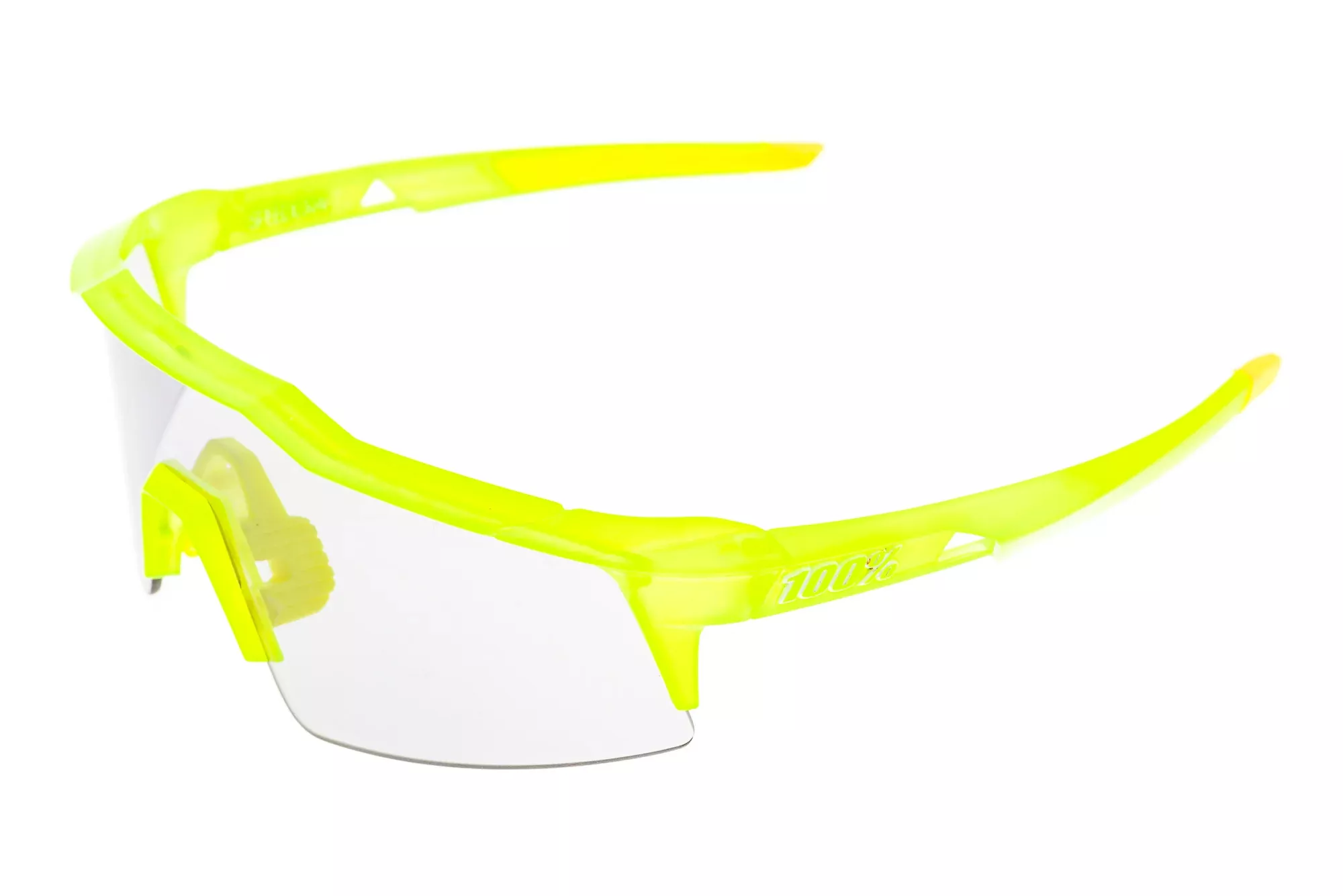 100% SpeedCraft Sunglasses Acidulous Frame Smoke and Clear Lens