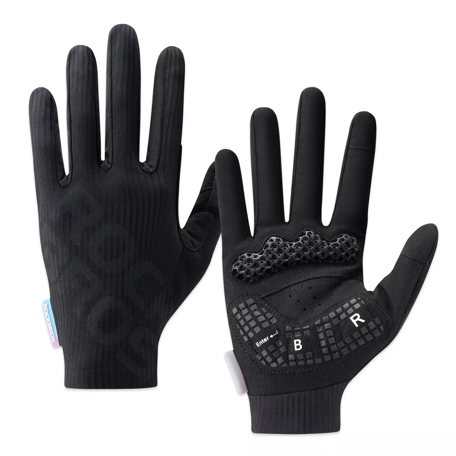 3D Full Finger Cycling Gloves Touchscreen Breathable S405