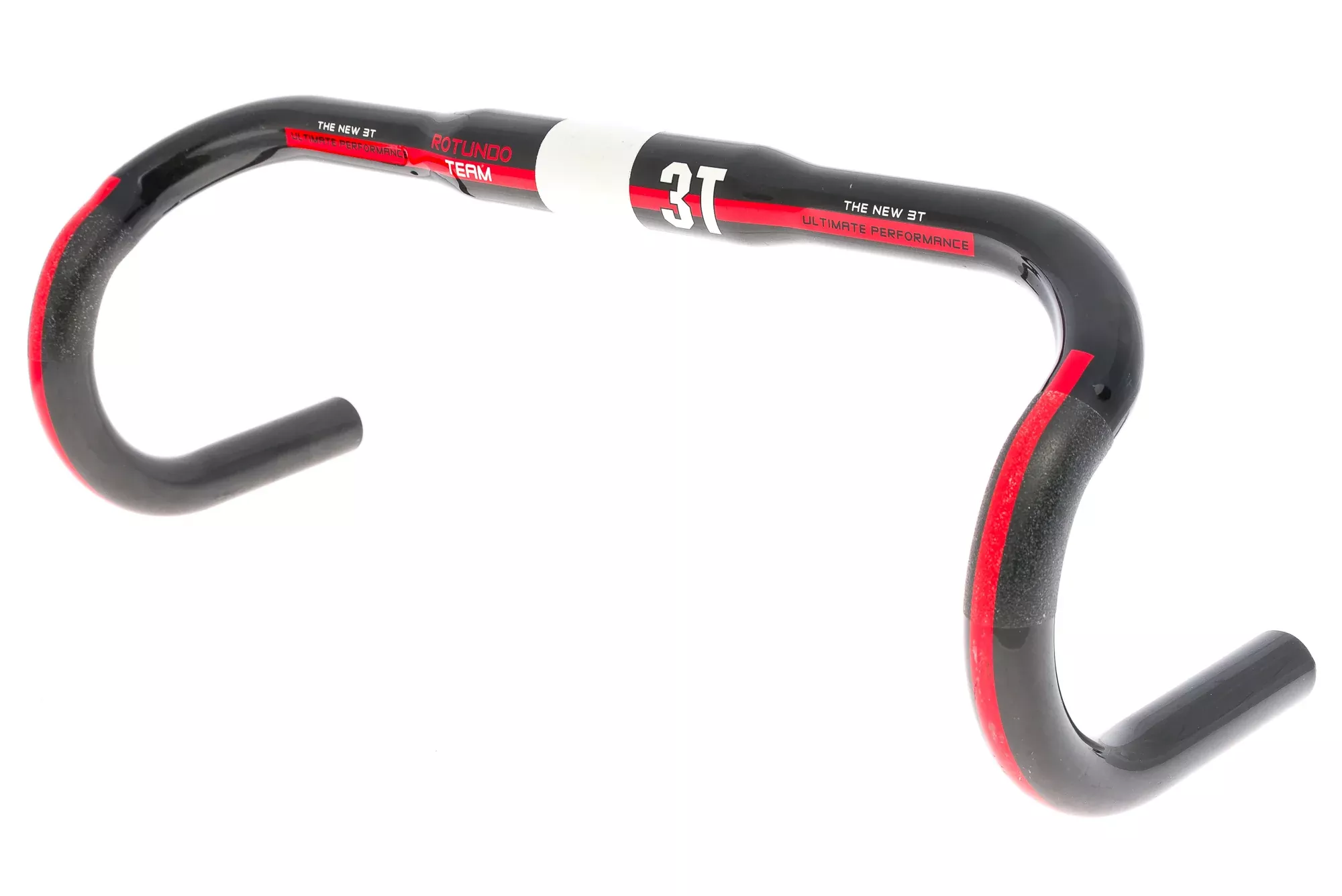 3T Rotundo Team Handlebar 31.8mm x 42cm Carbon Black/Red