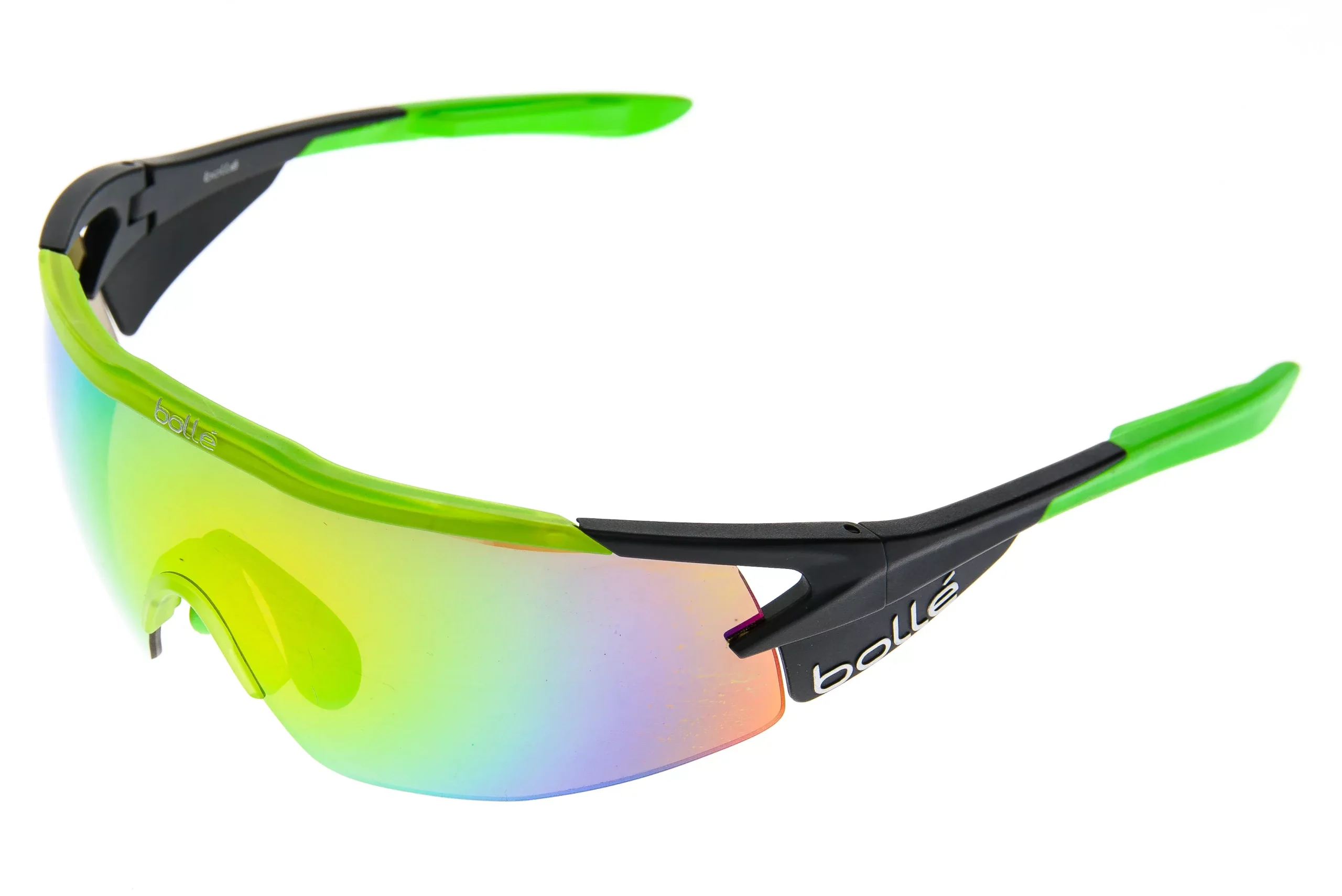 Bolle Aeromax Sunglasses Green/Matte Black Frame Brown Emerald Lens