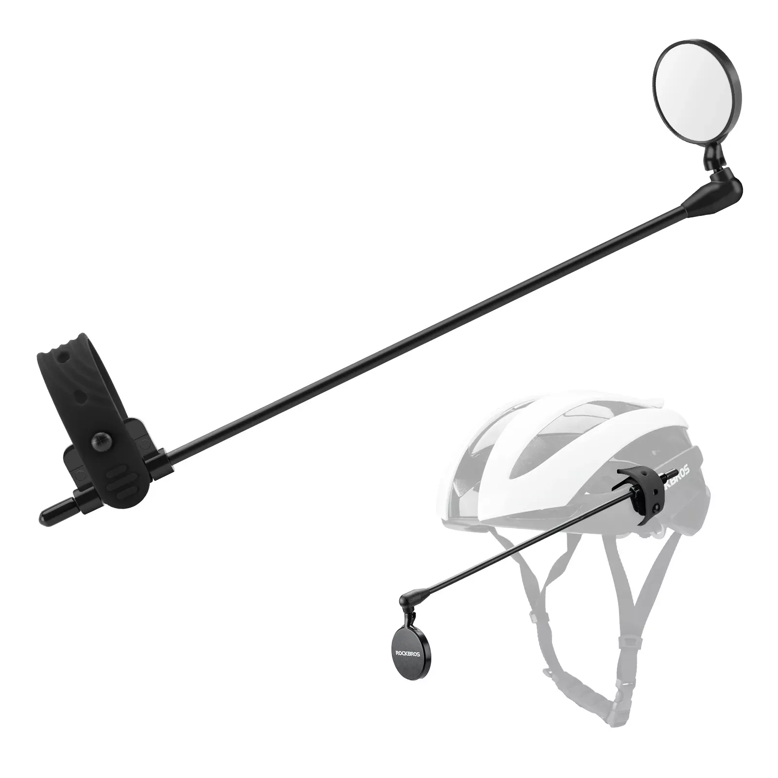Cycling Helmet Mirror Adjustable Extendable Arm