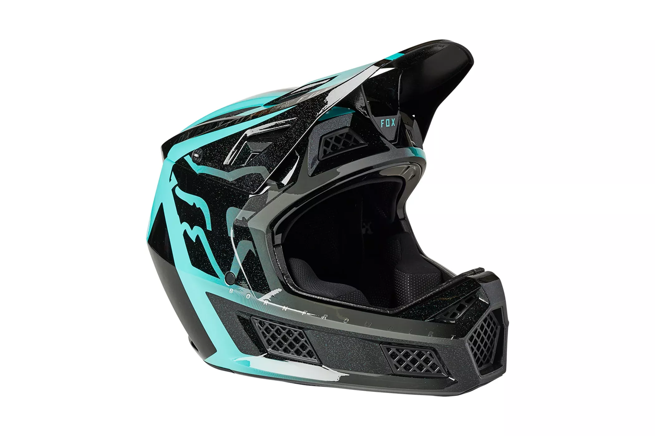 Fox Racing Rampage Pro Carbon MIPS Helmet Cali Teal