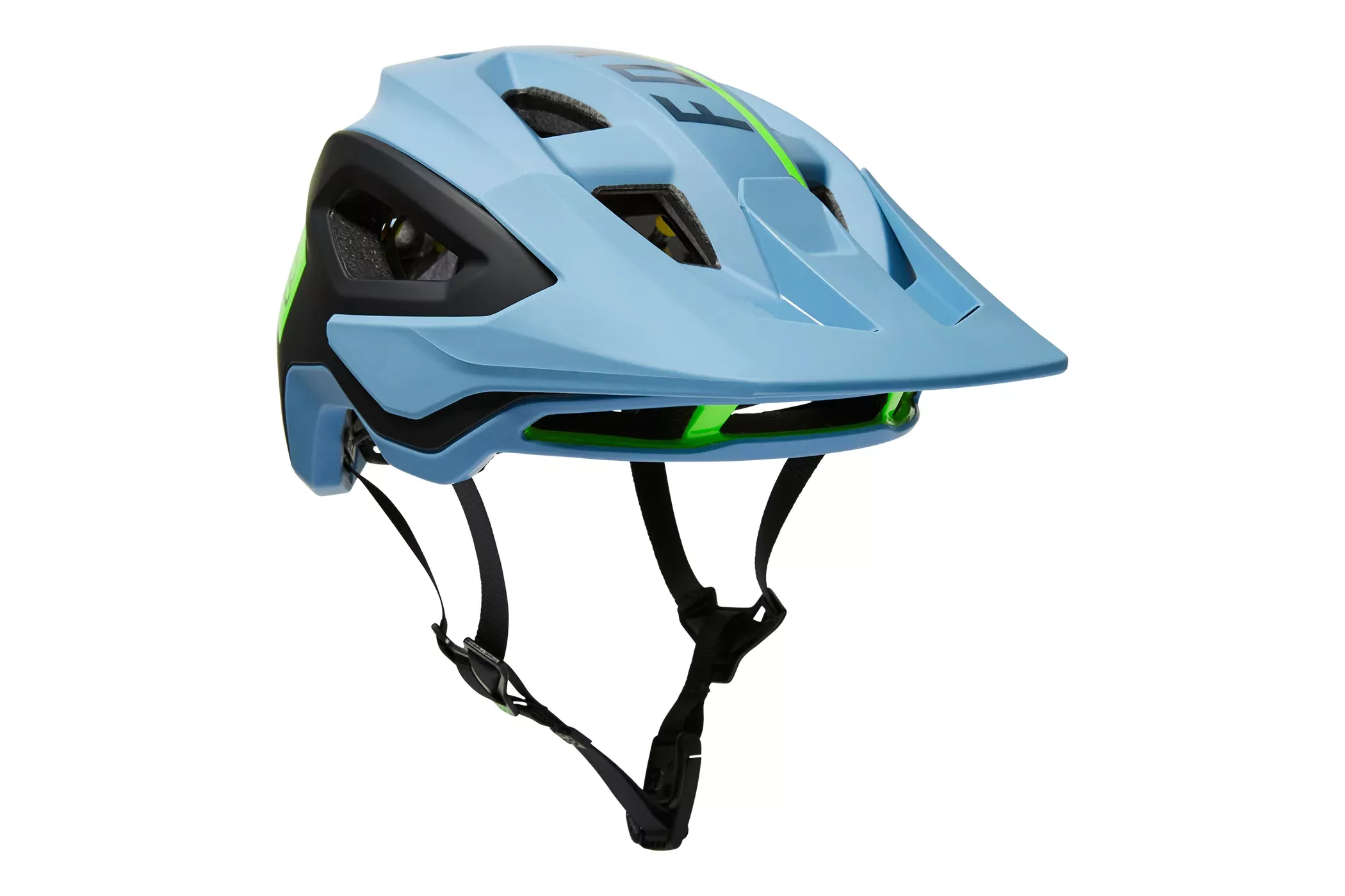 Fox Racing Speedframe Pro Bike Helmet Blocked Dusty Blue
