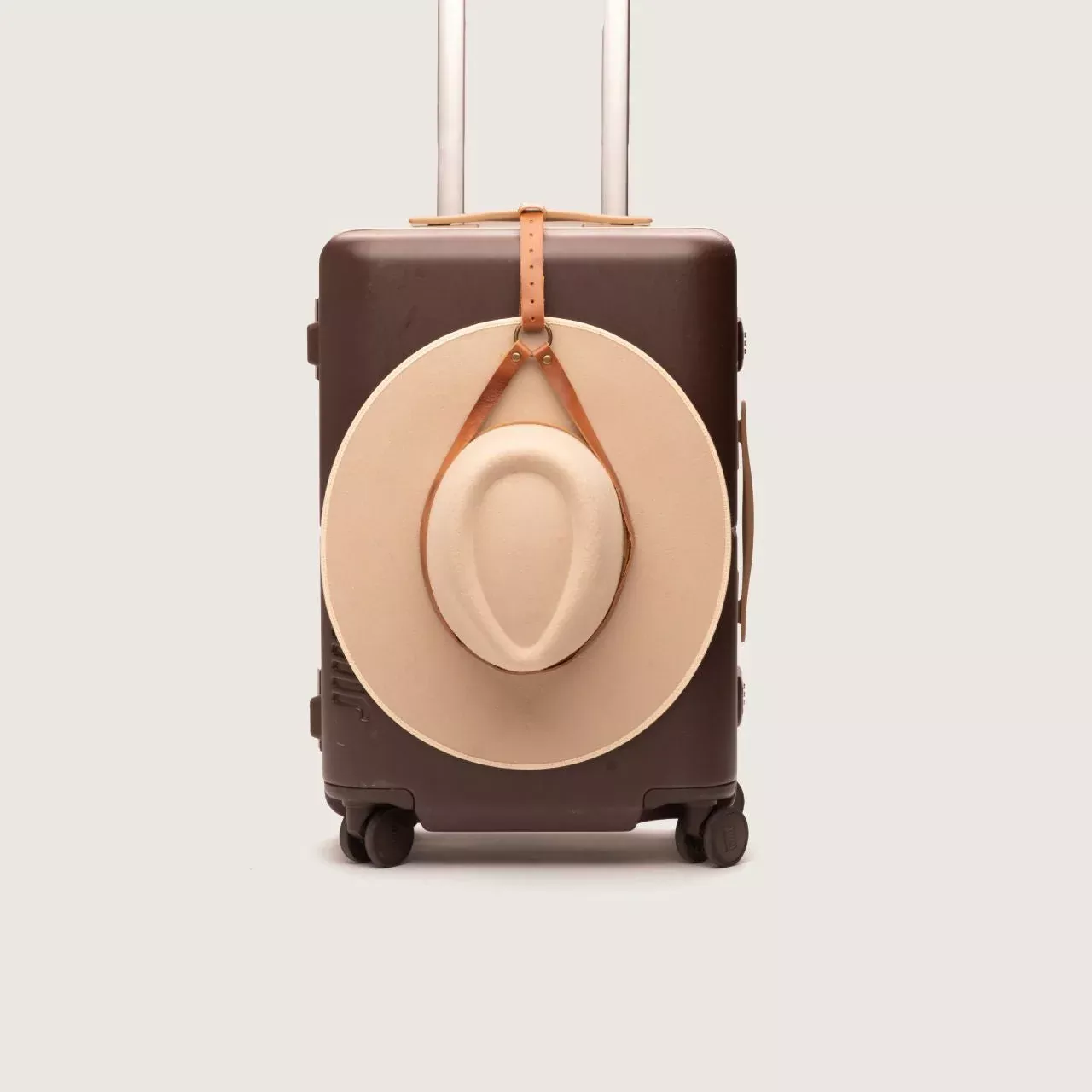 Leather Hat Holder | Tan Travel Strap