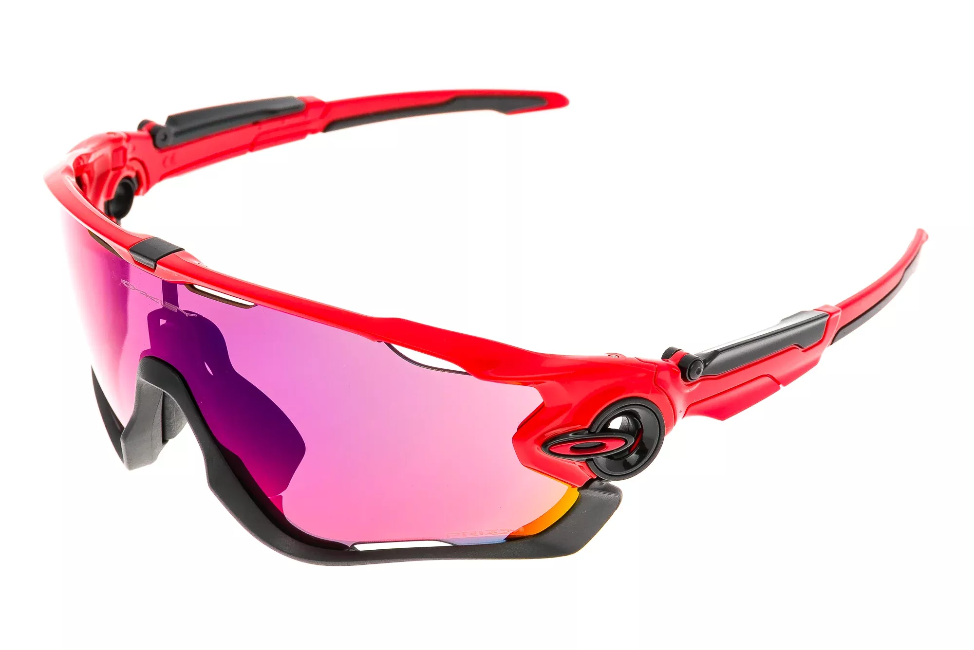 Oakley Jawbreaker Sunglasses Red/Black Frame Prizm Road Lens