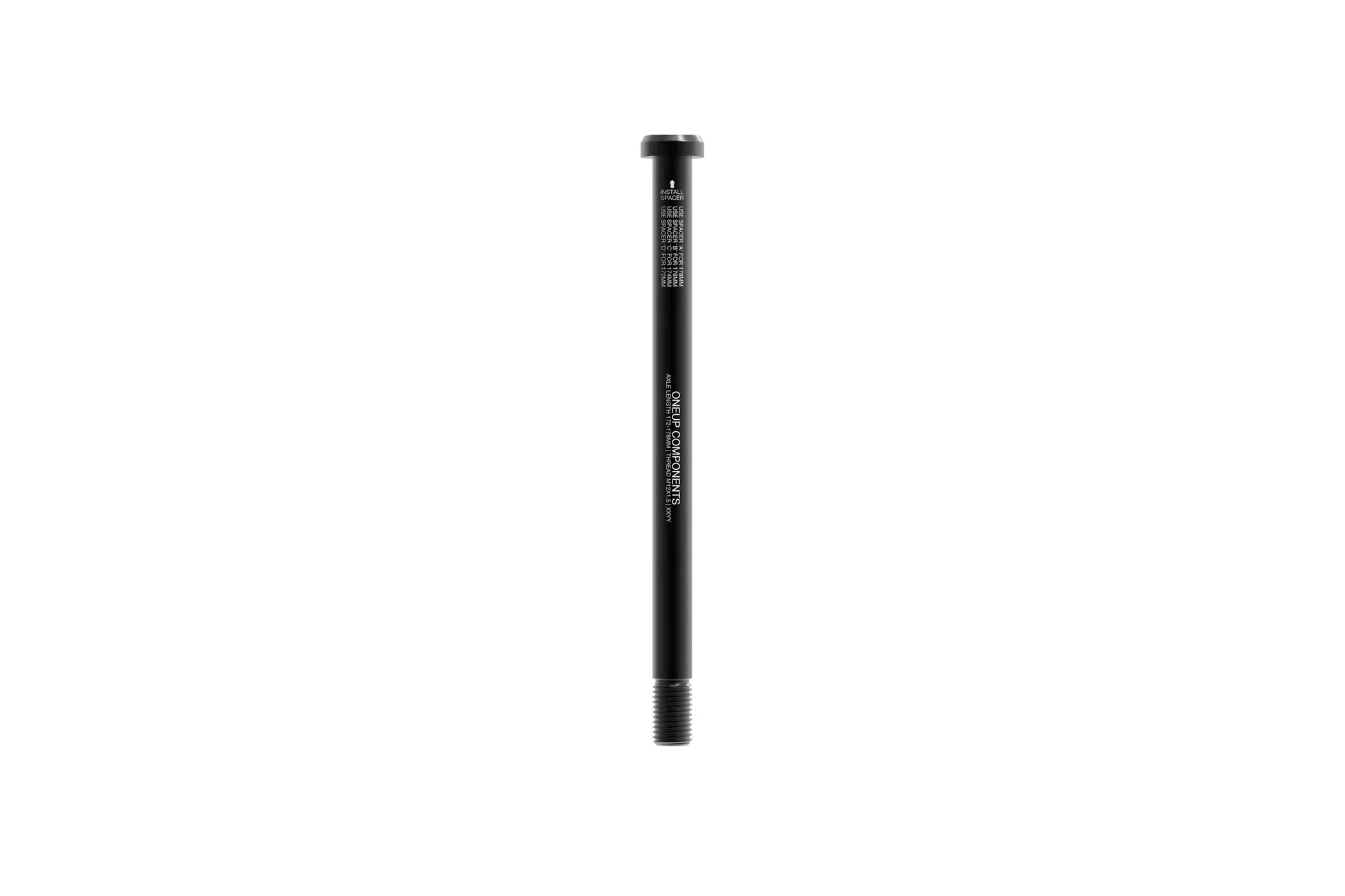 OneUp Rear Thru Axle 172-178MM M12X1.5 Black