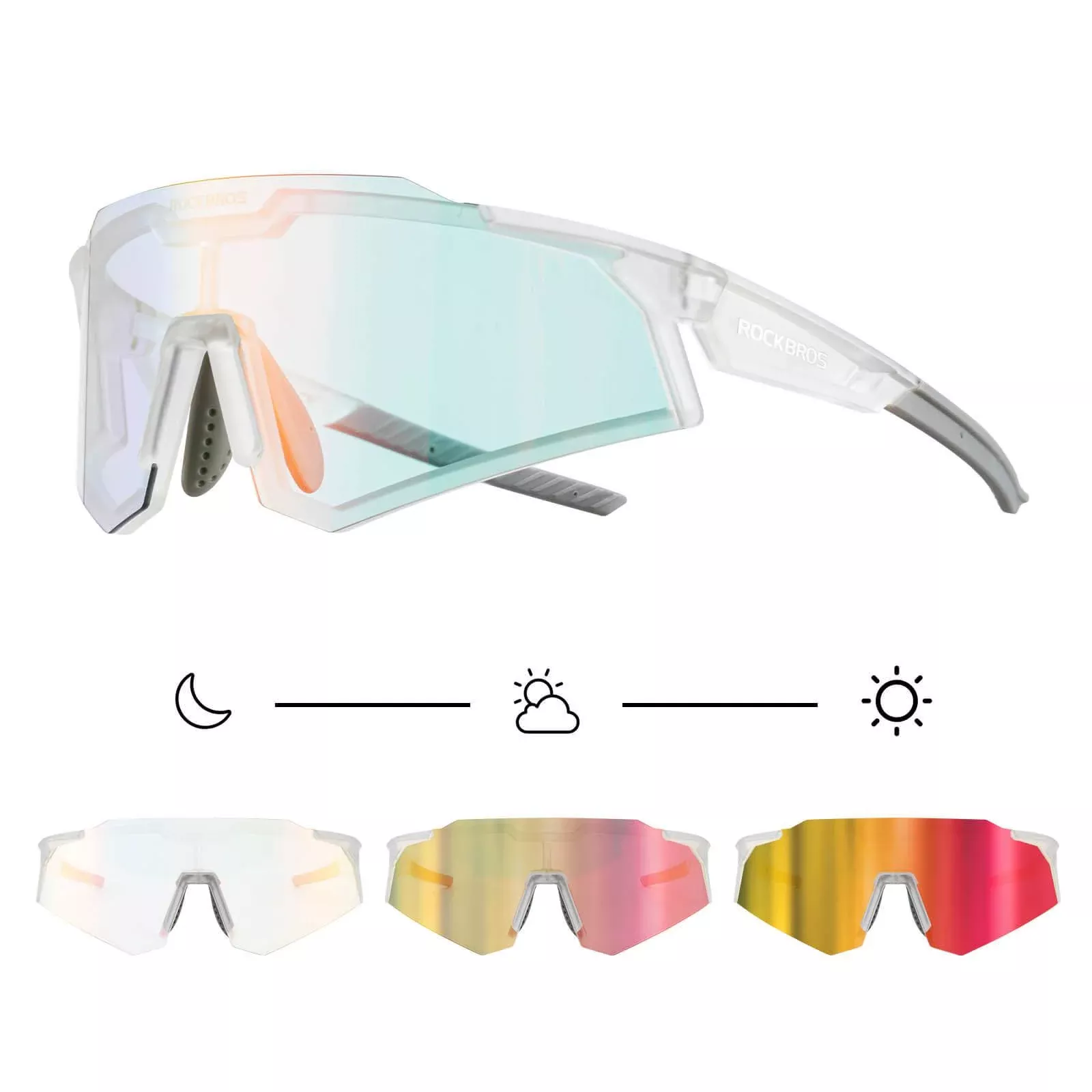 Photochromic Cycling Sunglasses outdoor Sport UV400