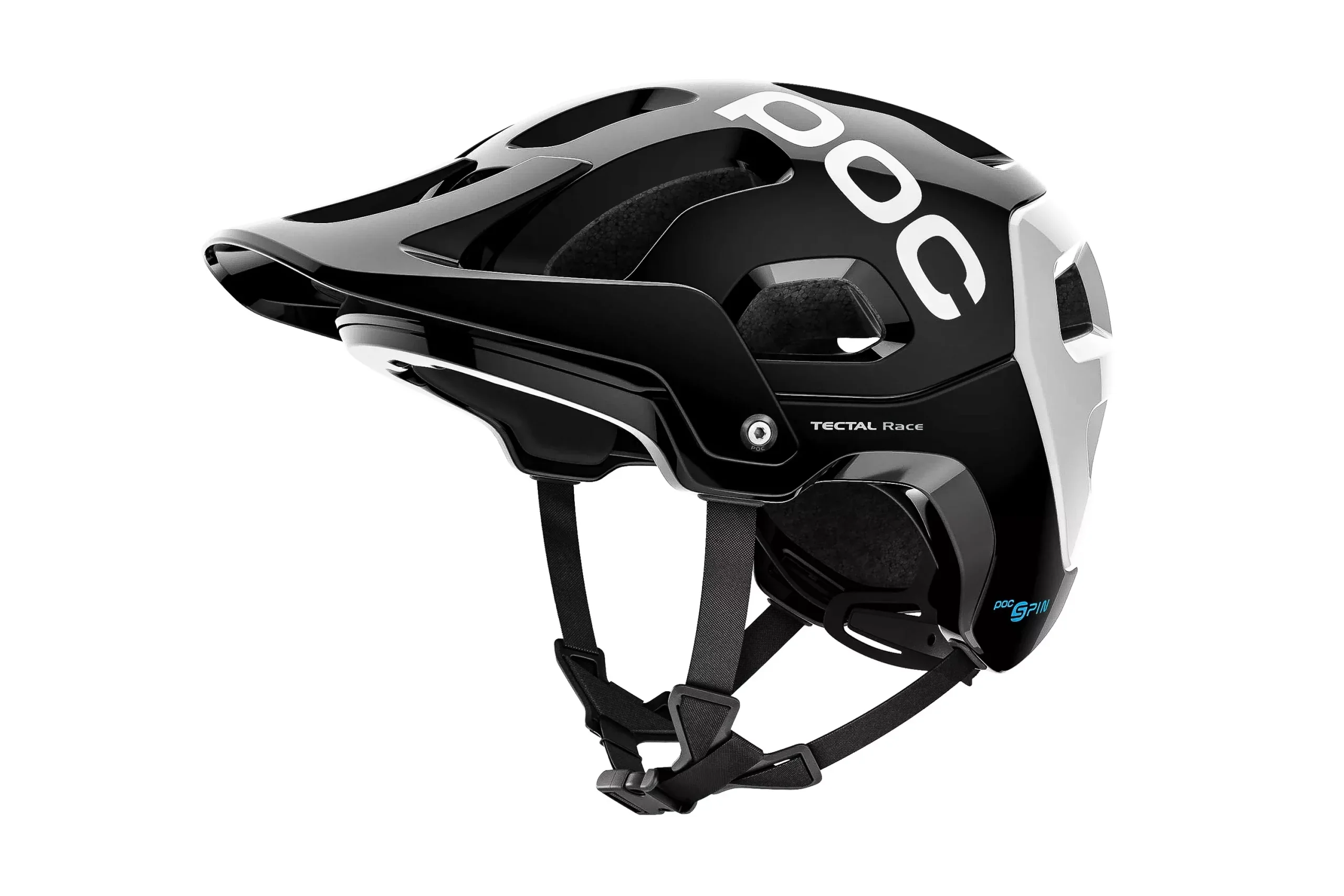 POC Tectal Race SPIN Bike Helmet Uranium Black/Hydrogen White X-Small/Small 51-54cm