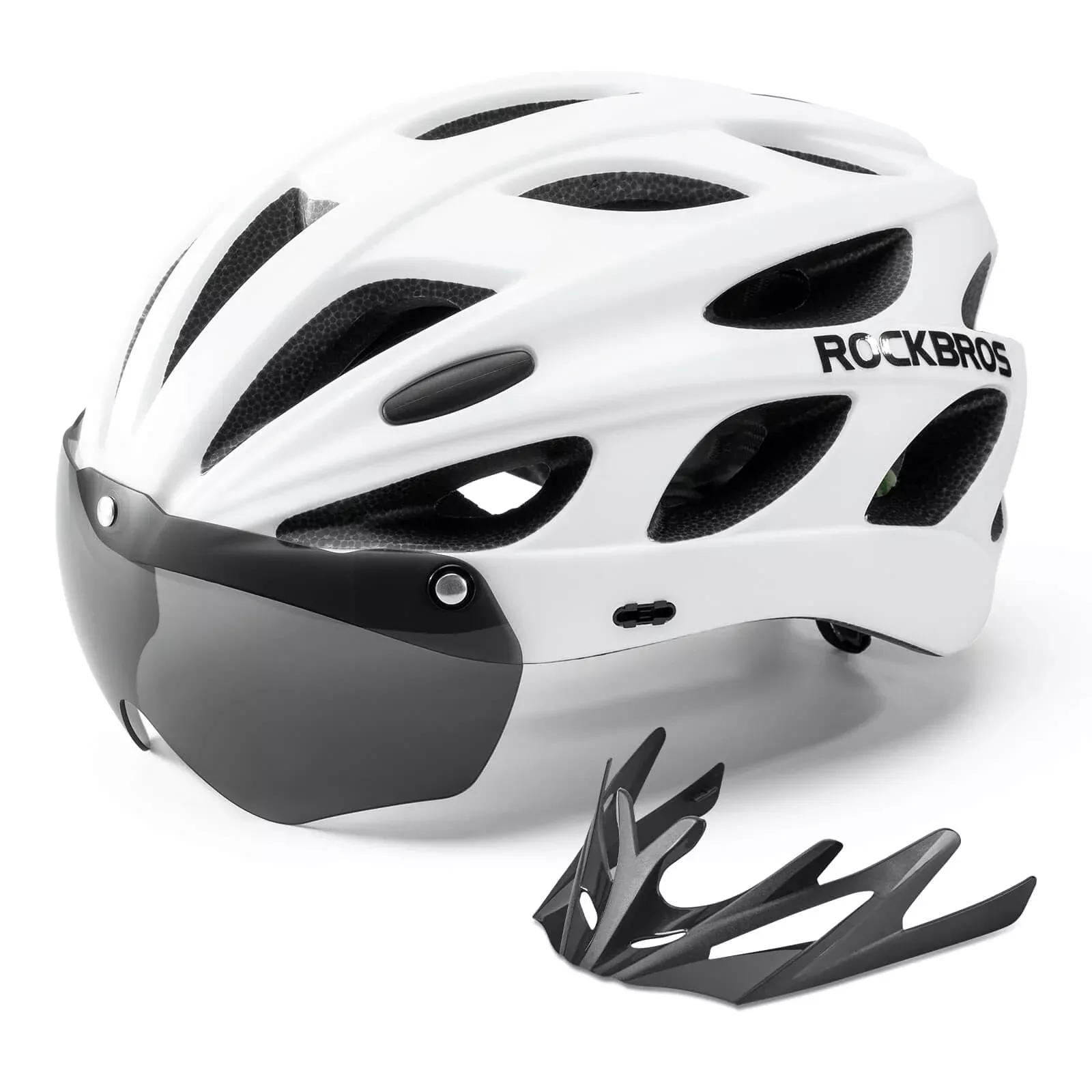 Pottier Bike Helmet with Visor and Goggles