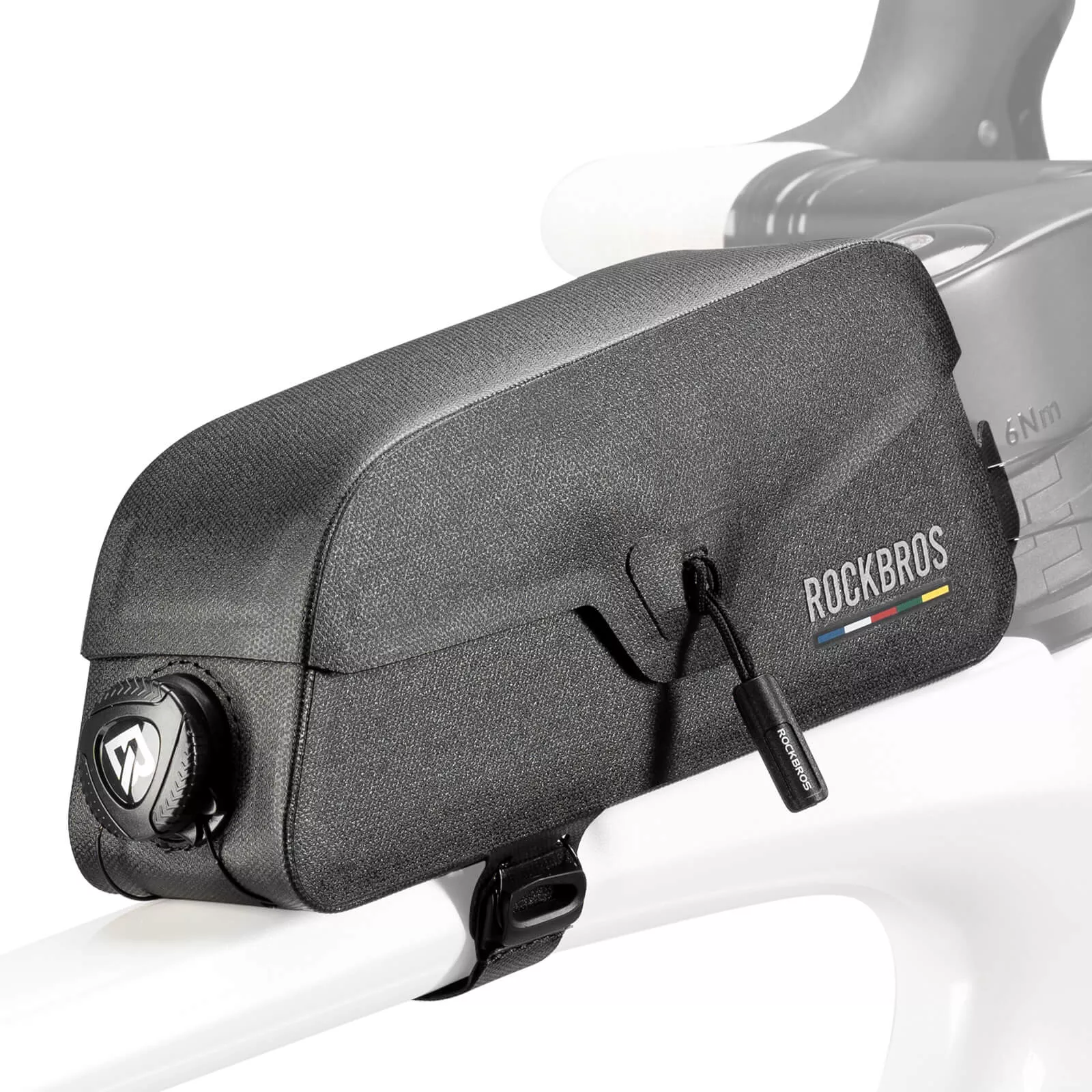 Road To Sky 100% Waterproof Magnetic Top Tube Bike Frame Bag – 0.6L/0.9L