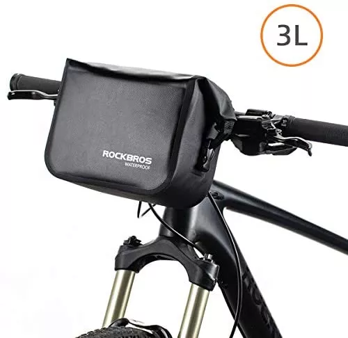 ROCKBROS Bike Handlebar Bag Waterproof 3L (Strap Mount Only)