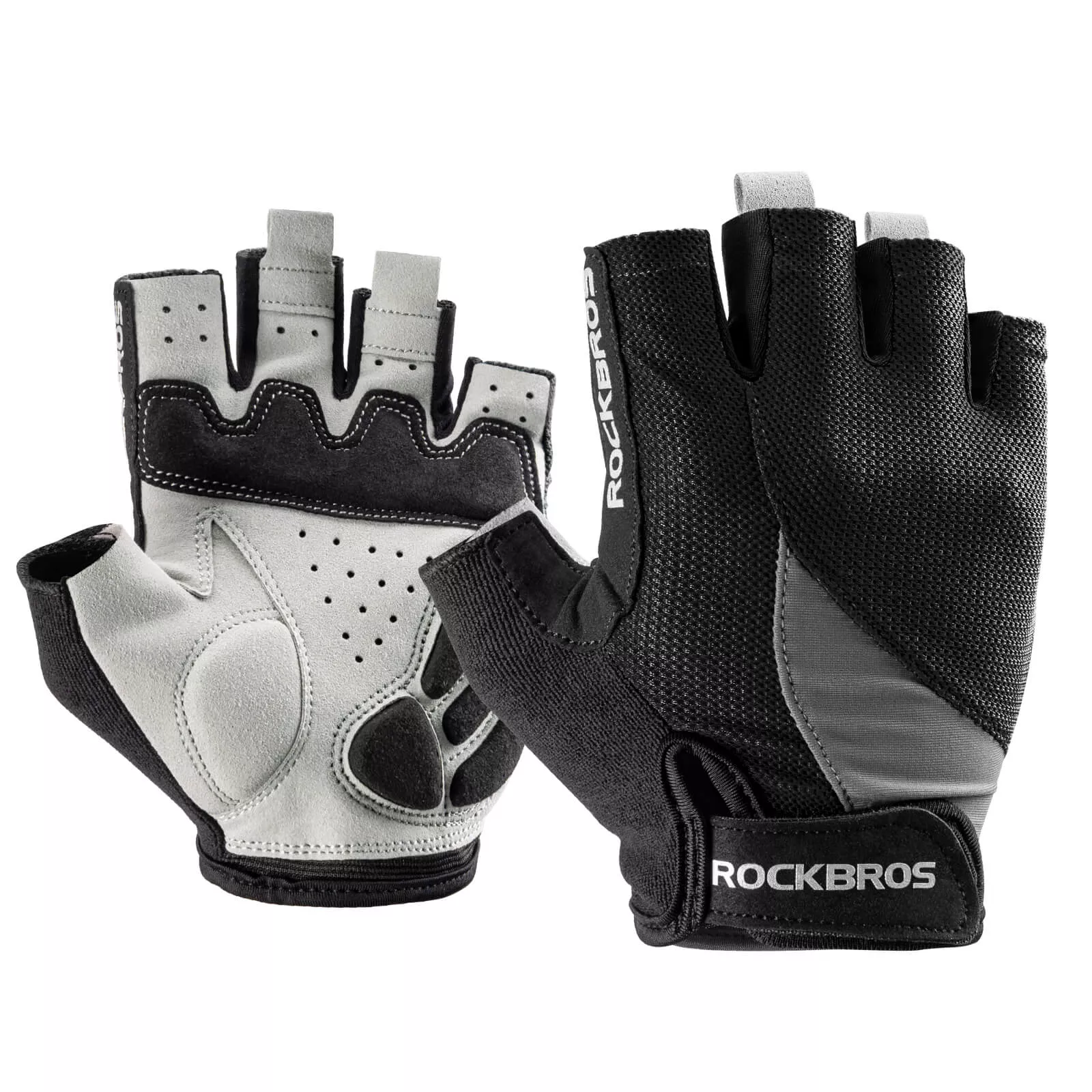 ROCKBROS Breathable Half Finger Cycling Gloves for Summer Rides