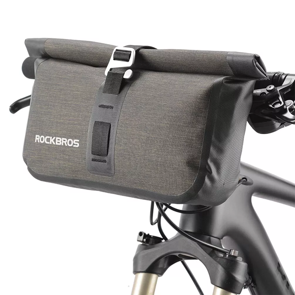 RockBros Roll Handlebar Bag: Large Capacity Top Tube Frame Bag (5-6L)
