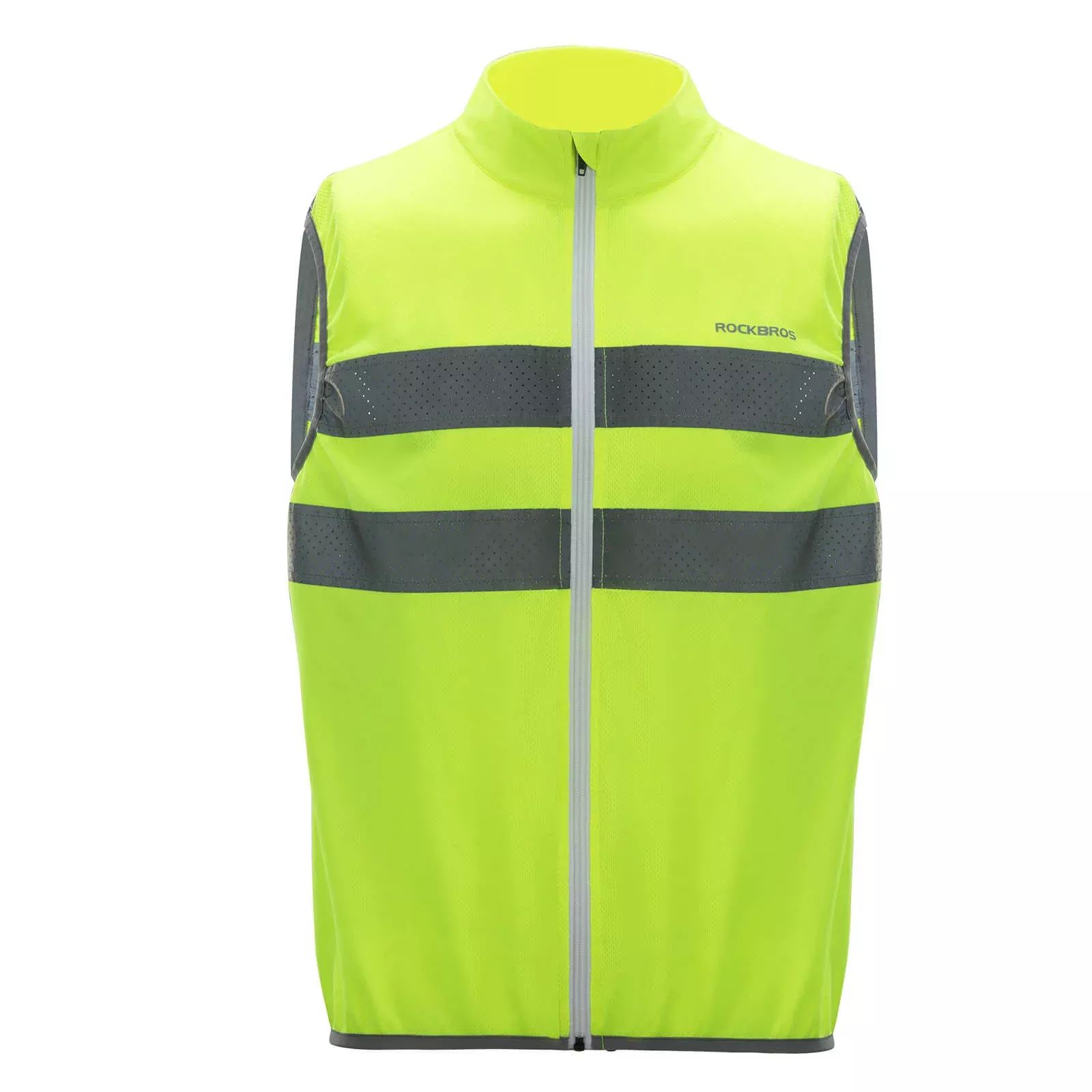 ROCKBROS Unisex Cycling & Running Safety Vest - Reflective, Breathable for Night Riding