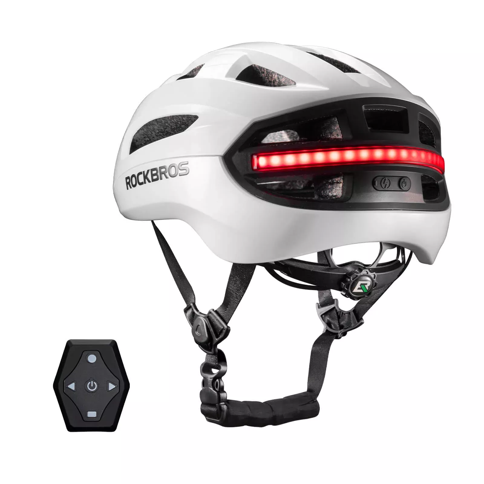 Smart Bike Helmet with Remote-Controlled Warning Lights