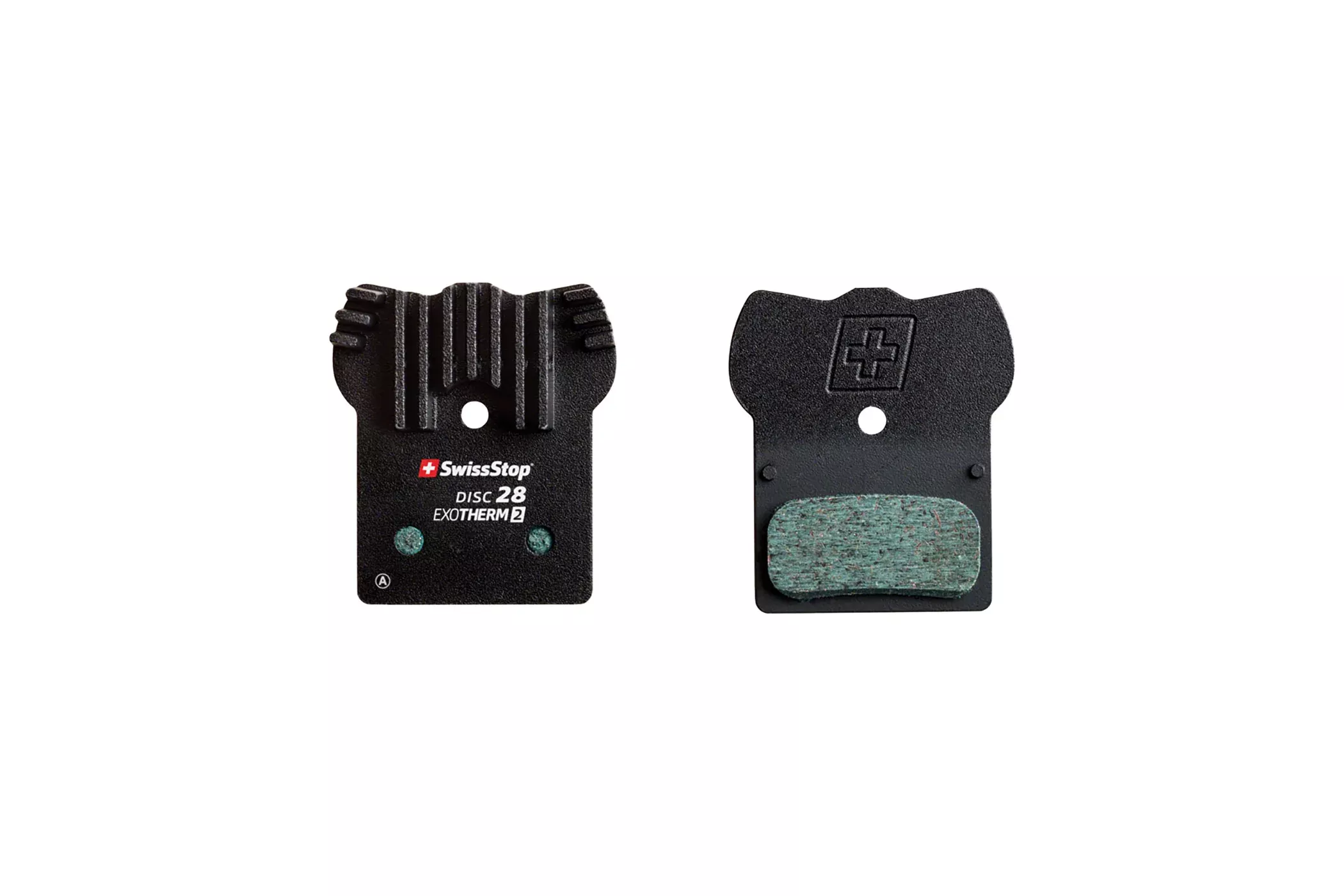 SwissStop Exotherm2 28 Organic Disc Brake Pad Aluminum Backplate Shimano J Type