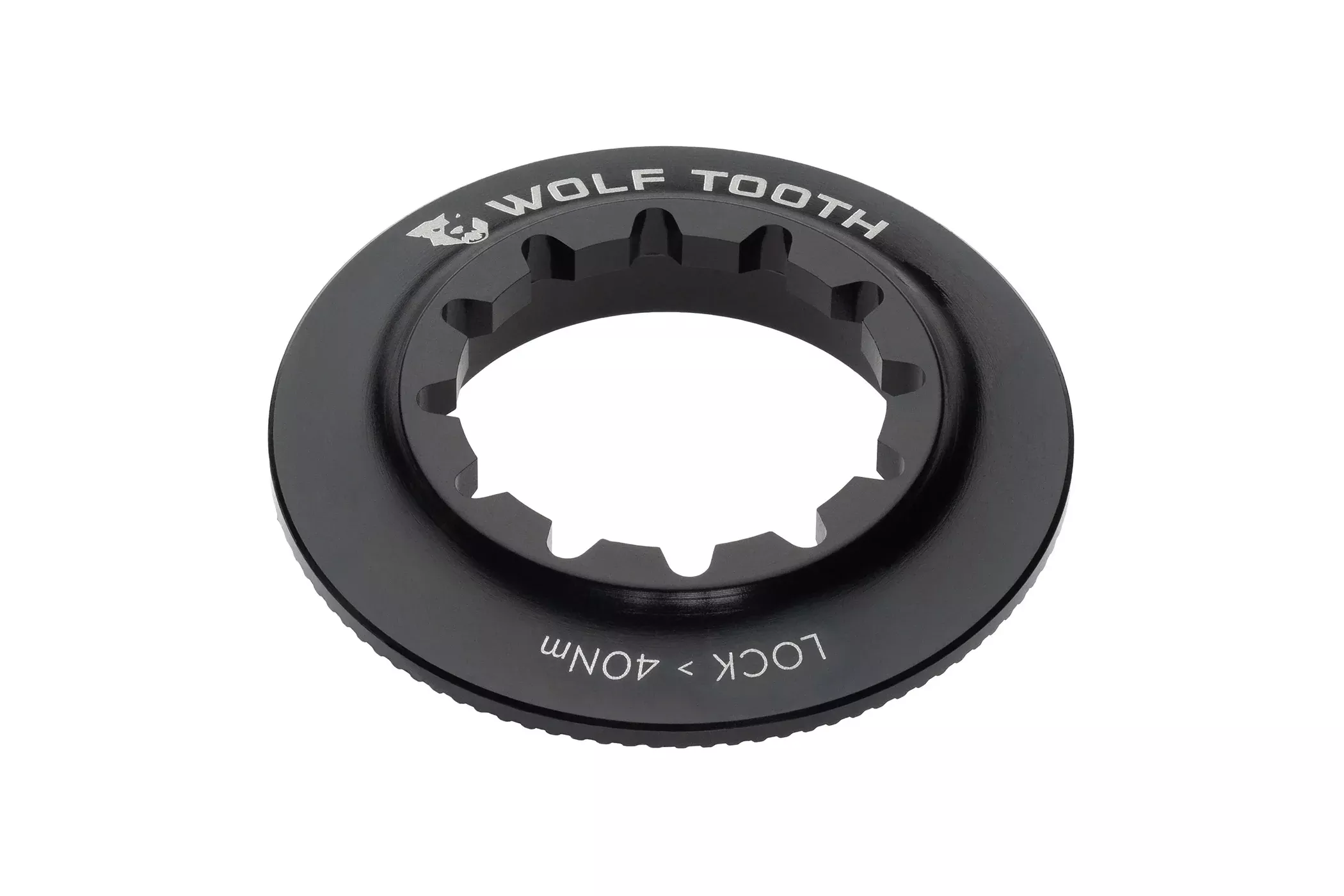Wolf Tooth Centerlock Rotor Internal Spline Lockring Black