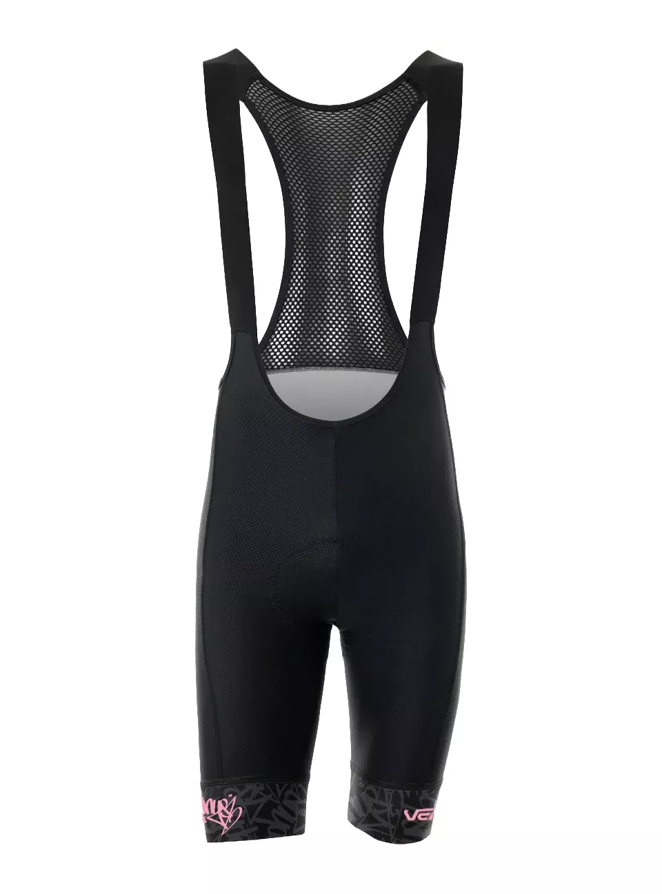 ZEPHYR BLACK-FLURO PINK - STRIKE 2.1 BIB SHORTS - MEN